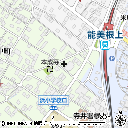 石川県能美市中町申54周辺の地図