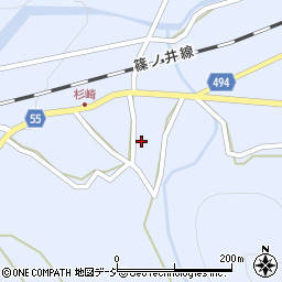 長野県東筑摩郡筑北村坂井290周辺の地図