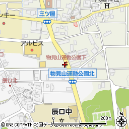 ローソン能美辰口運動公園前店周辺の地図