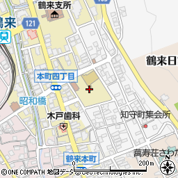 石川県白山市鶴来本町（３丁目ル）周辺の地図