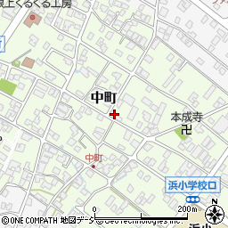 石川県能美市中町ツ21周辺の地図