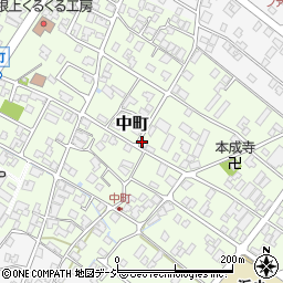 石川県能美市中町ツ周辺の地図