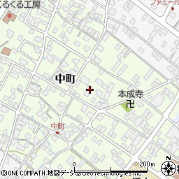 石川県能美市中町ツ17周辺の地図
