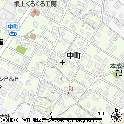 石川県能美市中町ツ98-4周辺の地図