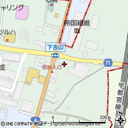 栃木県下野市下古山122-1周辺の地図