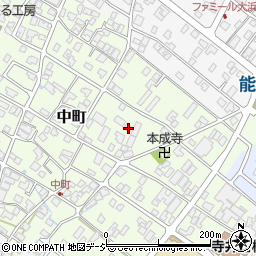 石川県能美市中町ツ37周辺の地図