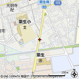 石川県能美市粟生町ハ周辺の地図