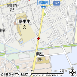 石川県能美市粟生町（ハ）周辺の地図