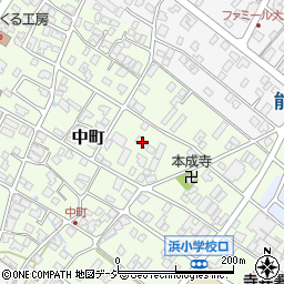 石川県能美市中町ツ38周辺の地図