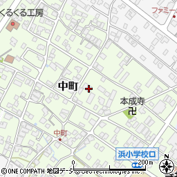 石川県能美市中町ツ27-1周辺の地図