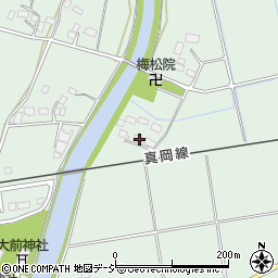 栃木県真岡市東郷周辺の地図