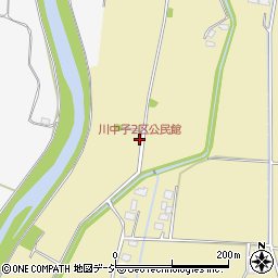 川中子2区公民館周辺の地図
