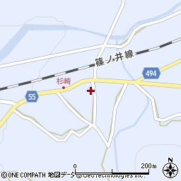 長野県東筑摩郡筑北村坂井284周辺の地図