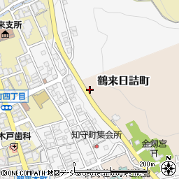 石川県白山市鶴来日詰町周辺の地図