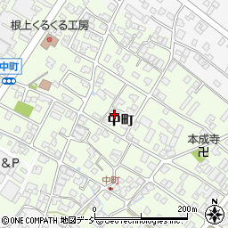 石川県能美市中町ツ56周辺の地図