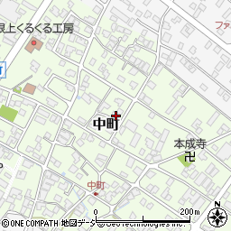 石川県能美市中町ツ54周辺の地図