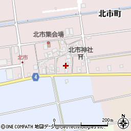 石川県能美市北市町（ホ）周辺の地図