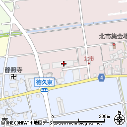 石川県能美市北市町ヘ周辺の地図