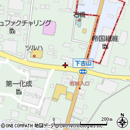 栃木県下野市下古山3329周辺の地図