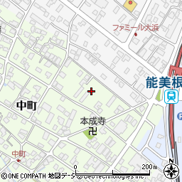 石川県能美市中町酉周辺の地図