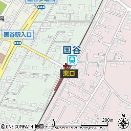 東武鉄道株式会社　国谷駅周辺の地図
