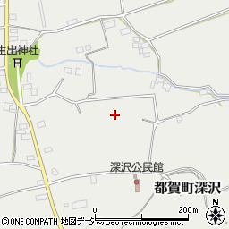 栃木県栃木市都賀町深沢周辺の地図