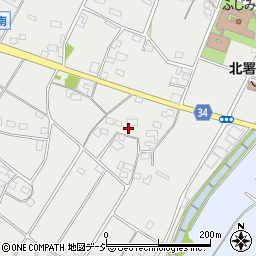 群馬県前橋市富士見町小沢周辺の地図