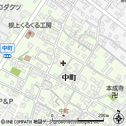 石川県能美市中町ツ73周辺の地図