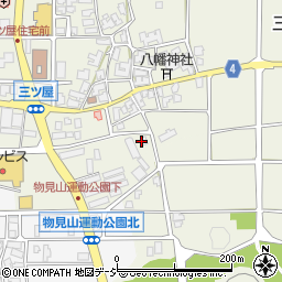 石川県能美市三ツ屋町チ周辺の地図
