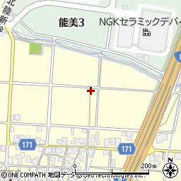 石川県能美市西任田町ワ周辺の地図