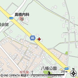 栃木県真岡市西郷96周辺の地図