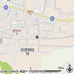 石川県能美市宮竹町イ182周辺の地図