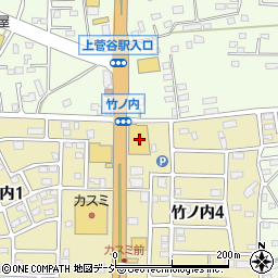 ホームセンターカンセキ那珂店周辺の地図