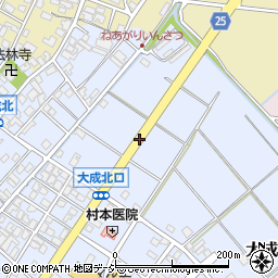 石川県能美市大成町ワ周辺の地図
