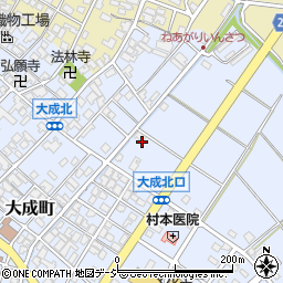 石川県能美市大成町ヨ周辺の地図