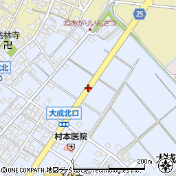 石川県能美市大成町（ワ）周辺の地図