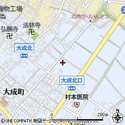 石川県能美市大成町（ヨ）周辺の地図