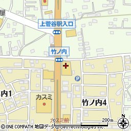 株式会社カンセキ　那珂店周辺の地図