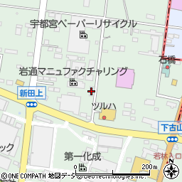 栃木県下野市下古山3308-3周辺の地図
