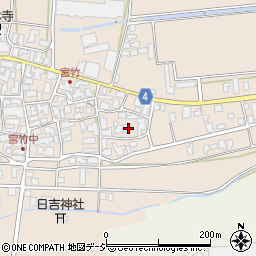 石川県能美市宮竹町イ2周辺の地図