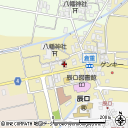 辰口郵便局周辺の地図