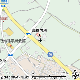 栃木県真岡市西郷120周辺の地図