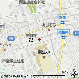 公文式　粟生教室周辺の地図