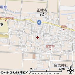 石川県能美市宮竹町イ104周辺の地図