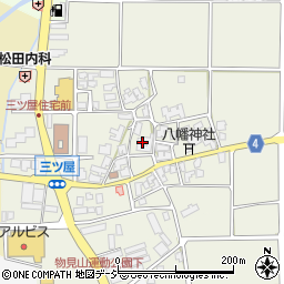 石川県能美市三ツ屋町イ周辺の地図