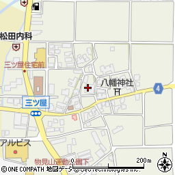 石川県能美市三ツ屋町（イ）周辺の地図