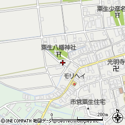 石川県能美市粟生町リ周辺の地図