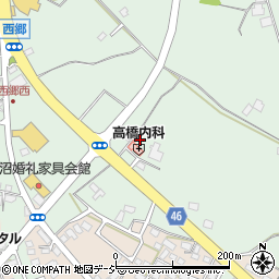 栃木県真岡市西郷119周辺の地図
