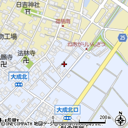 石川県能美市大成町ツ周辺の地図