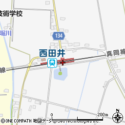 栃木県真岡市周辺の地図